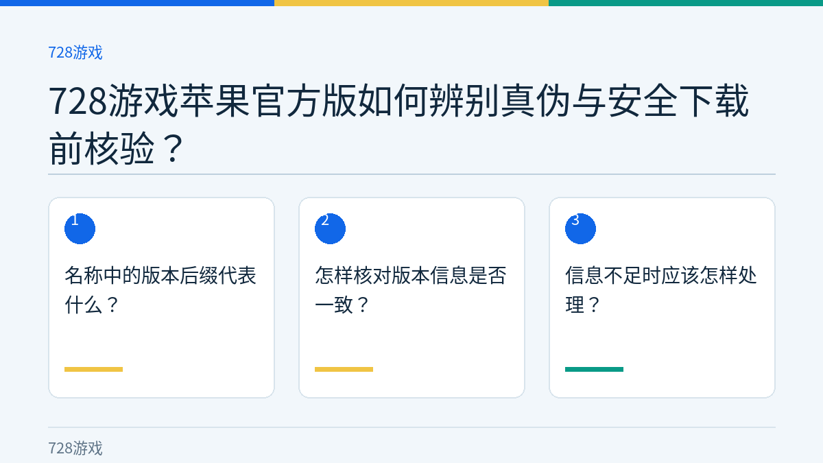 728游戏苹果官方版如何辨别真伪与安全下载前核验？的三个核对步骤示意图