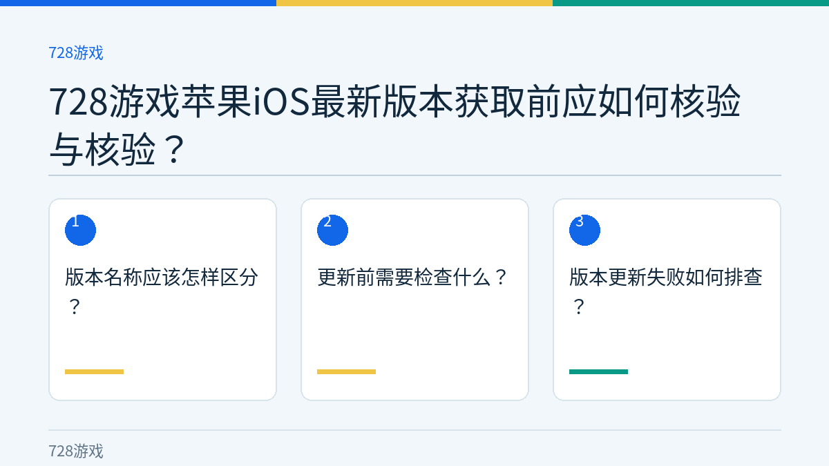 728游戏苹果iOS最新版本获取前应如何核验与核验？的三个核对步骤示意图