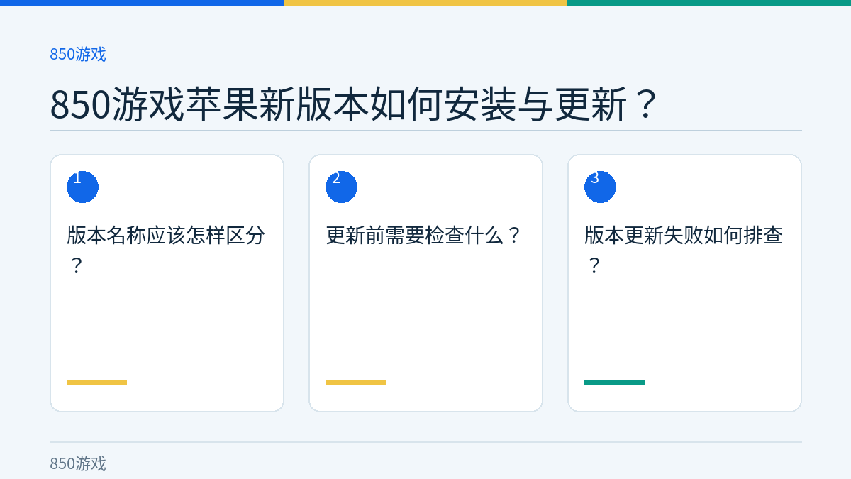850游戏苹果新版本如何安装与更新？的三个核对步骤示意图