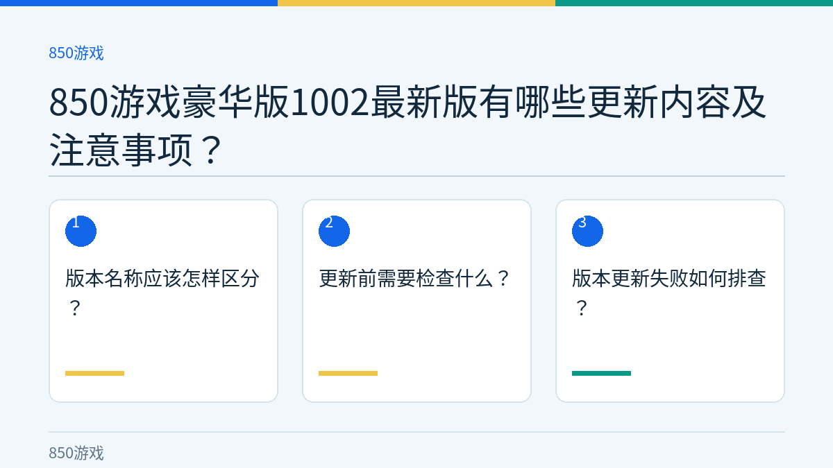 850游戏豪华版1002最新版有哪些更新内容及注意事项？的三个核对步骤示意图
